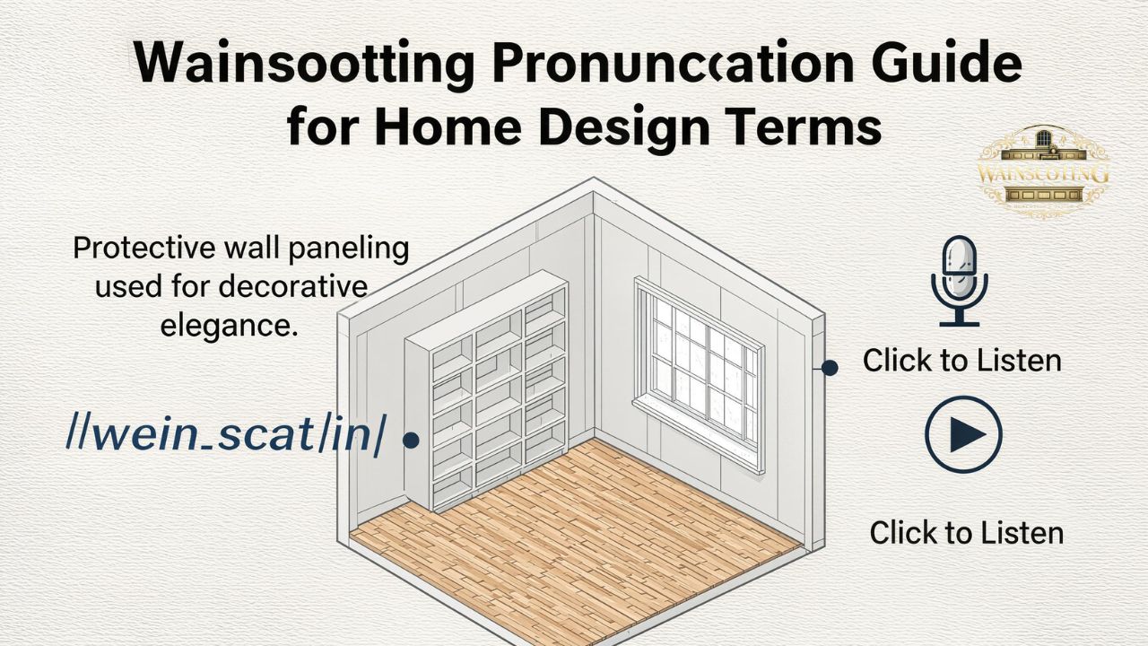 Wainscoting Pronunciation Guide for Home Design Terms
